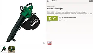 aldi elektro laubsauger