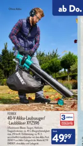 ALDI Nord 40-V-Akku-Laubsauger