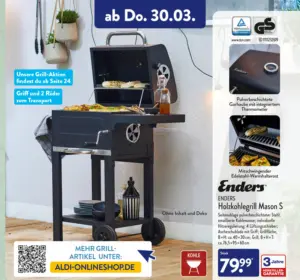 🔥 ENDERS Holzkohlegrill Mason S
