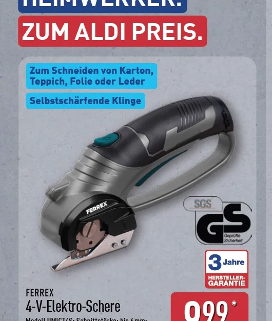 ALDI Gartenscheren ab Mo. 27. Juli 2026