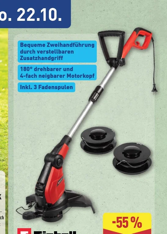 ALDI Rasenmäher / Rasentrimmer ab Do. 22. Oktober 2026