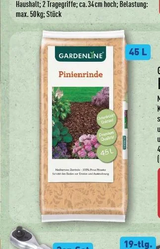 GARDENLINE Pinienrinde (5.49 €) Angebot ab Do. 10. September 2026