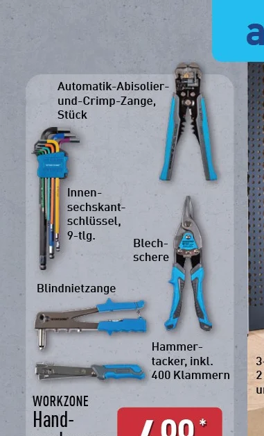 Handwerkzeuge Angebot ab Mo. 27. Juli 2026