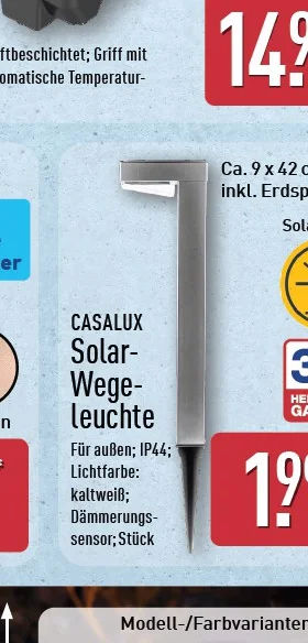ALDI Solar-LED-Lichter & Solarbeleuchtung ab Do. 16. Juli 2026