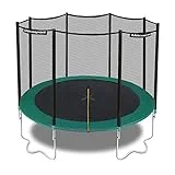 Ultrasport Gartentrampolin Jumper, Trampolin Komplettset inklusive Sprungmatte, Sicherheitsnetz, gepolsterten Netzpfosten und Randabdeckung