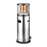 Enders® Terrassenheizer Gas POLO 2.0, Gas-Heizstrahler 5460, Terrassenstrahler mit stufenloser Regulierung, ENDUR Reflektionssystem, Transporträder, Umkippsicherung