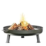Czaja Feuerschalen® Feuerschale Bonn Ø 80 cm – mit Wasserablaufbohrung – Feuerschalen für den Garten, Terrasse und Balkon, Feuertonne und Feuerkorb , große Feuerstelle für den Garten