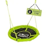 HUDORA Nestschaukel 110 cm, grün – Garten-Schaukel bis 100 kg belastbar – 72156