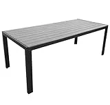 KMH®, Alu-Gartentisch *Tuco* grau 205 x 90 cm (#106100)