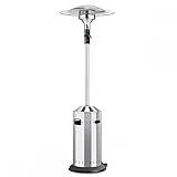 Enders® Terrassenheizer Gas Elegance, Gas-Heizstrahler 9376, Heizpilz mit stufenloser Regulierung, Eco Plus Brenner, Transporträder, Umkippsicherung