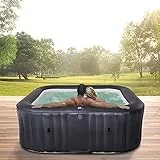 Miweba MSpa aufblasbarer Whirlpool 2022 Muse Otium M-OT061 für 6 Personen – kraftvolle Hydro-Massagedüsen – inkl. Ozongenerator & UV-C Wasserreinigung – 125 Luftdüsen