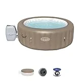 Bestway LAY-Z-SPA Palm Springs AirJet™ Whirlpool, 196 x 71 cm, 4-6 Personen, rund, Taupe