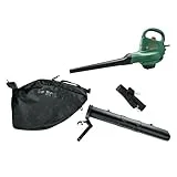 Bosch elektrischer Laubsauger/Laubbläser UniversalGardenTidy 3000 (3000 W, Fangsack 50 l, stufenlose Drehzahleinstellung, zum Blasen, Saugen und Häckseln von Laub, im Karton)