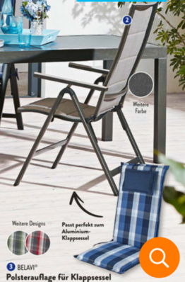 ALDI BELAVI Gartenstühle Relaxsessel & Stapelstuhl ab 20.04.2023