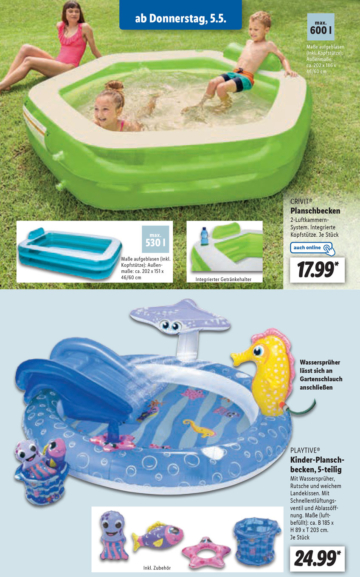 Lidl Pool / Planschbecken Angebote ab 05. Mai 2022