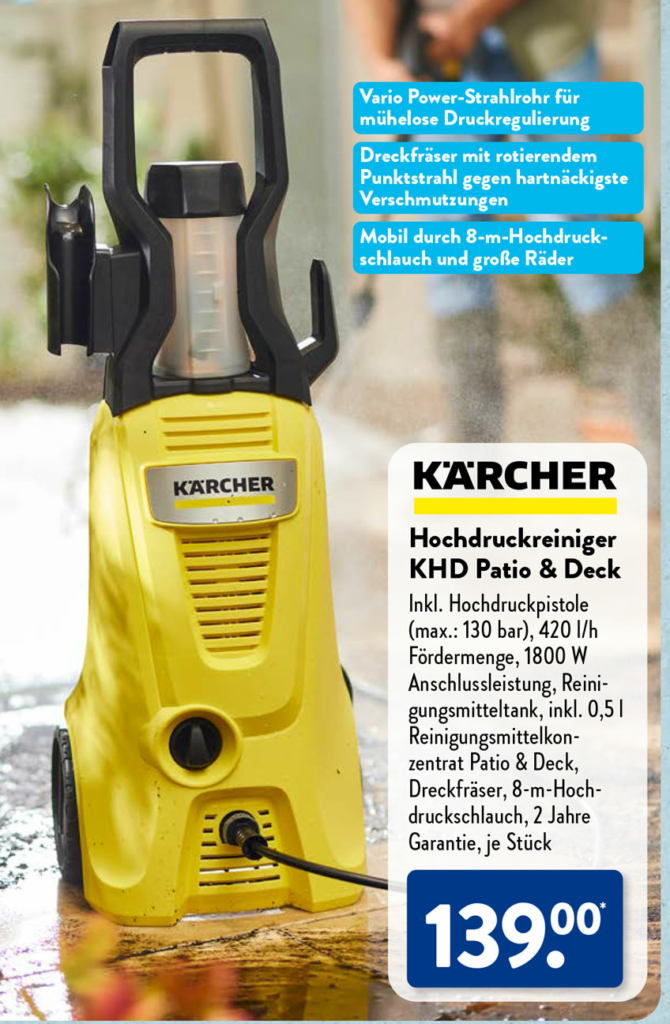 Hochdruckreiniger von FERREX bei ALDI Nord Start am 11. März 2024