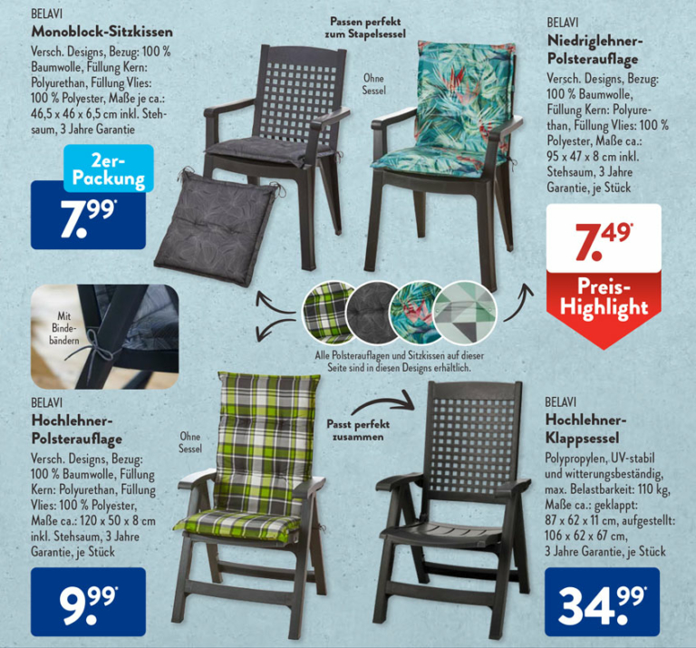 ALDI Nord & Süd Gartenstuhl Angebote Wann geht es los?