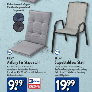 ALDI Nord & Süd Gartenstuhl Angebote Wann geht es los?